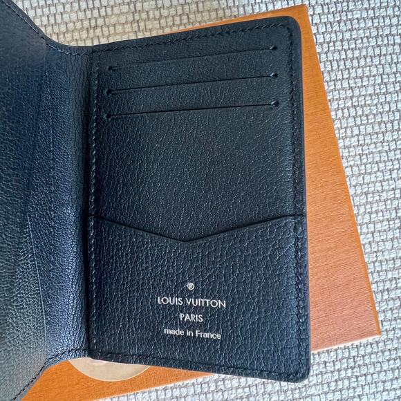 Louis Vuitton LV Empreinte Leather Alligator Ostrich Mens Pocket Organizer Black - Picture 2 of 8